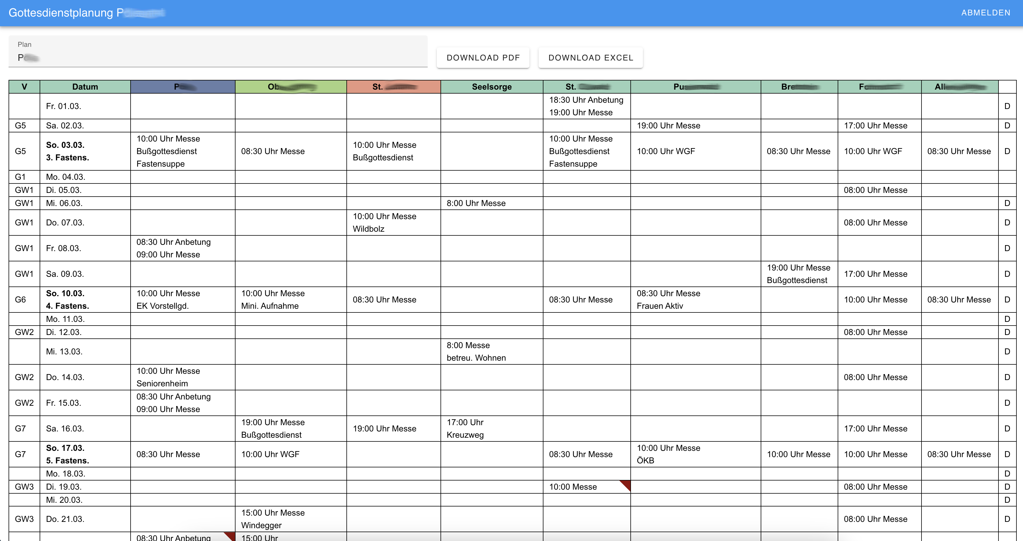 Church Planner